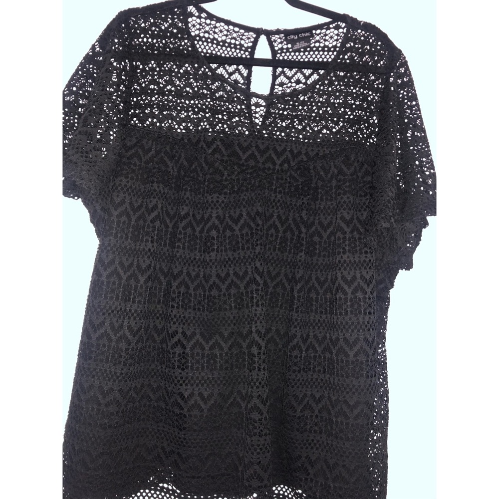 Lace Short Sleeve Top